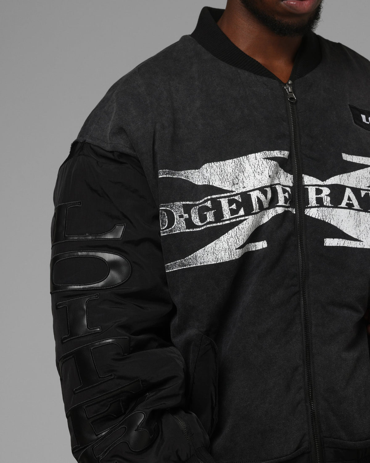 Loiter X WWE DX Generation Bomber Jacket Black - image 10