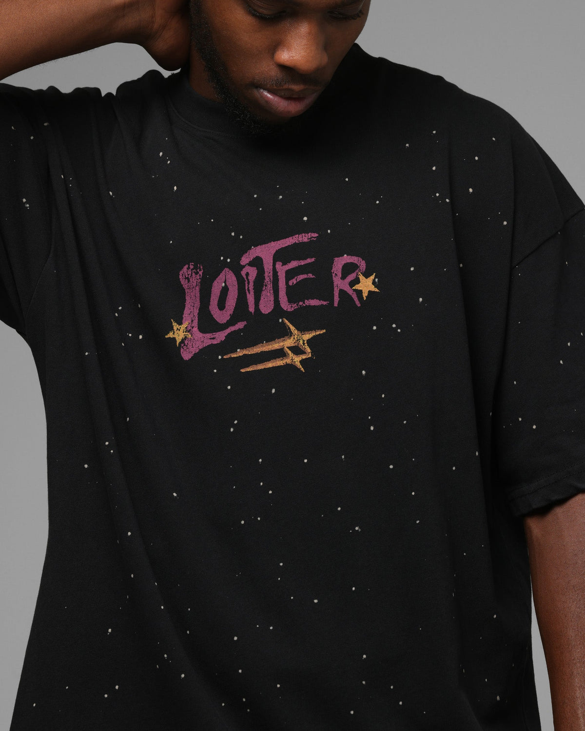 Loiter Melancholy T-Shirt Black Acidwash - image 8