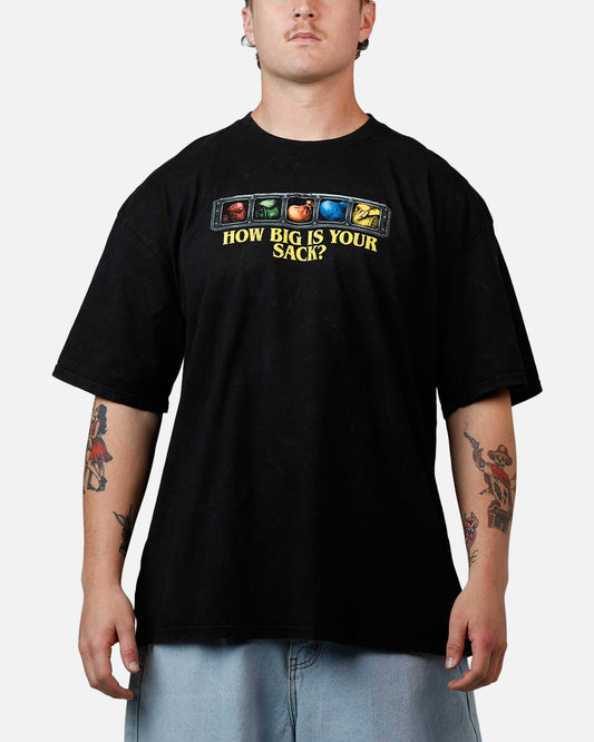 73Studio X Warcraft: How Big Is Your Sack T-Shirt Black Acidwash - image 2