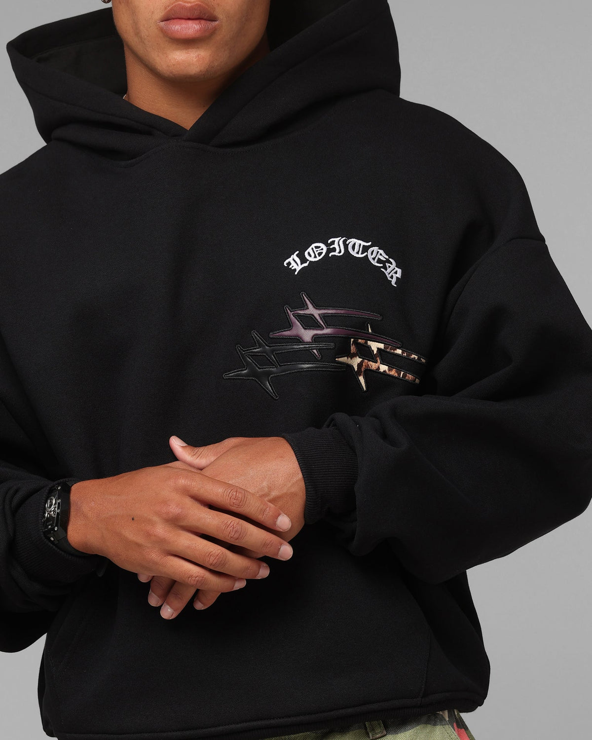 Loiter Star Global Hoodie Black - image 8