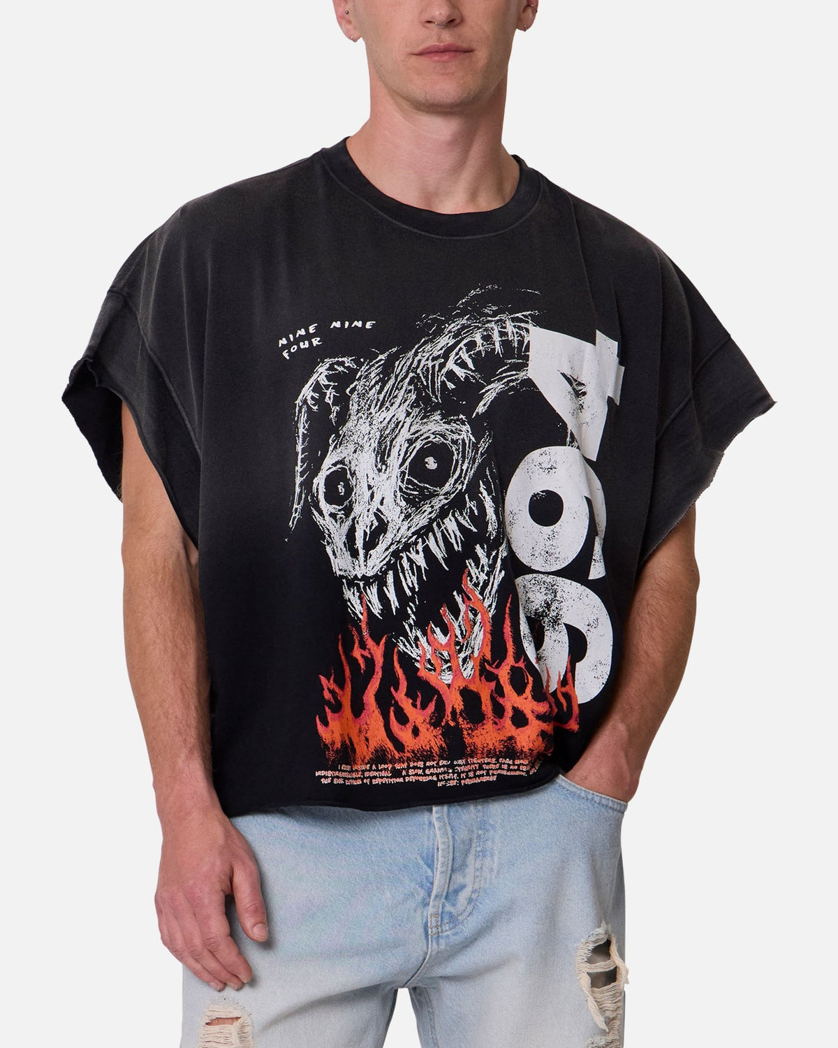MNML Ritual Cut Off T-Shirt Black - image 6