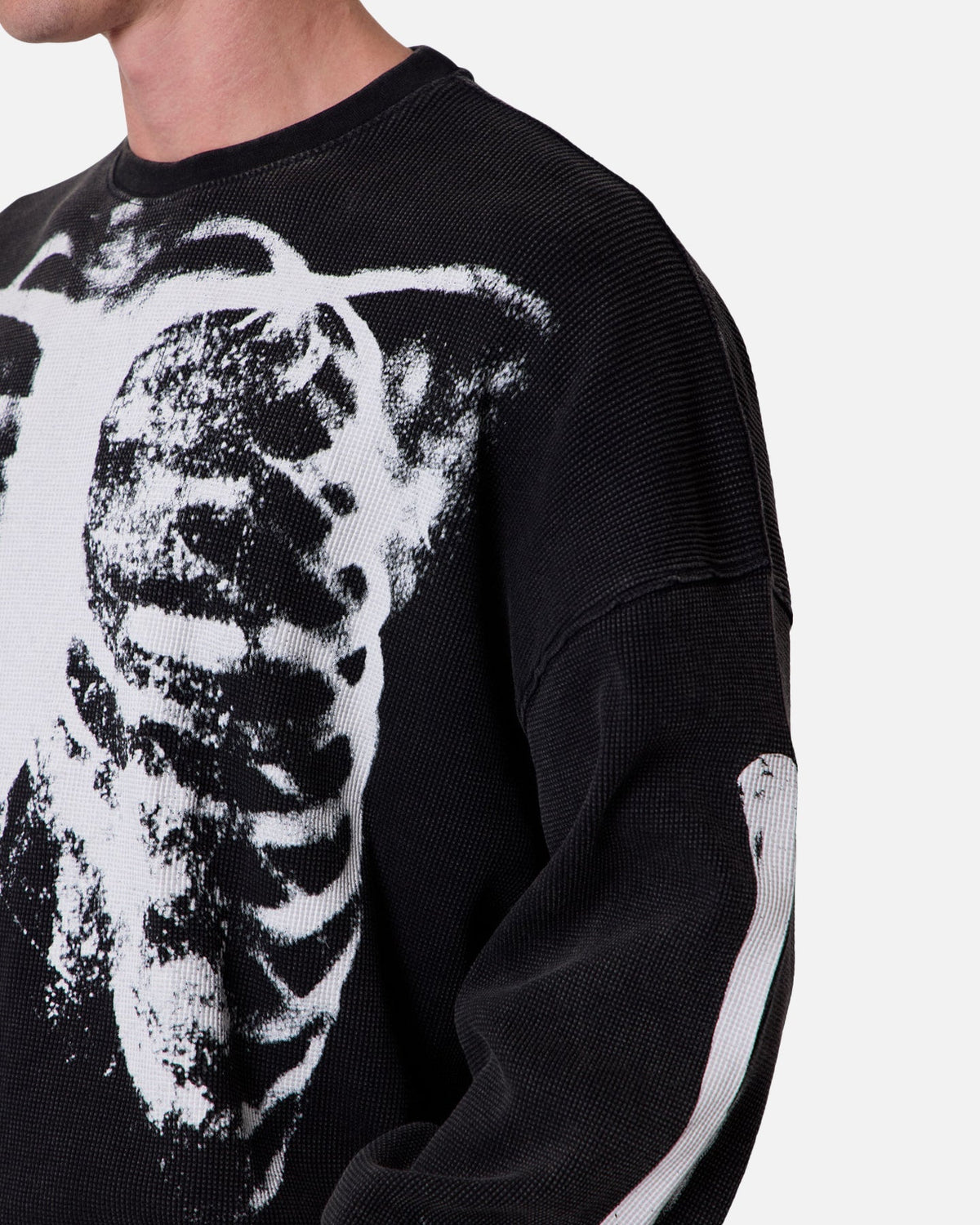 MNML X-Ray Thermal Long Sleeve T-Shirt Black - image 7
