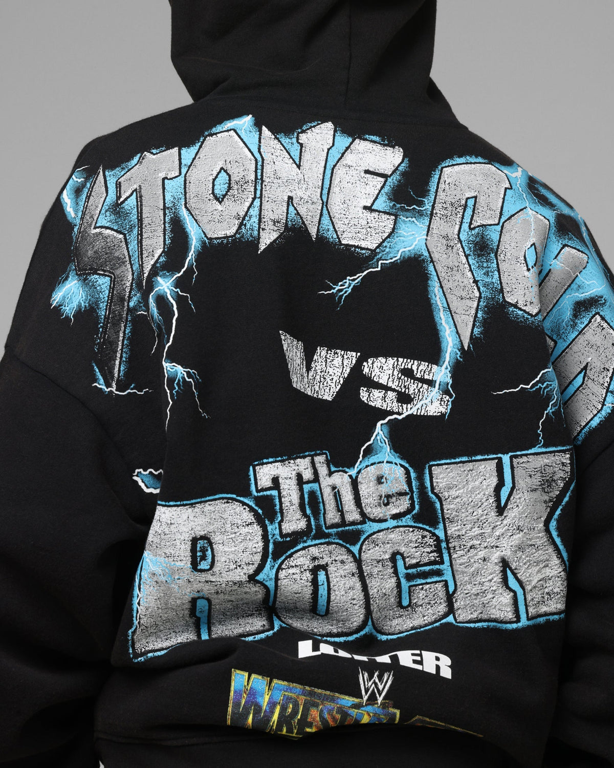 Loiter X WWE Stone Cold Beef Vintage Zip Hoodie Black - image 8