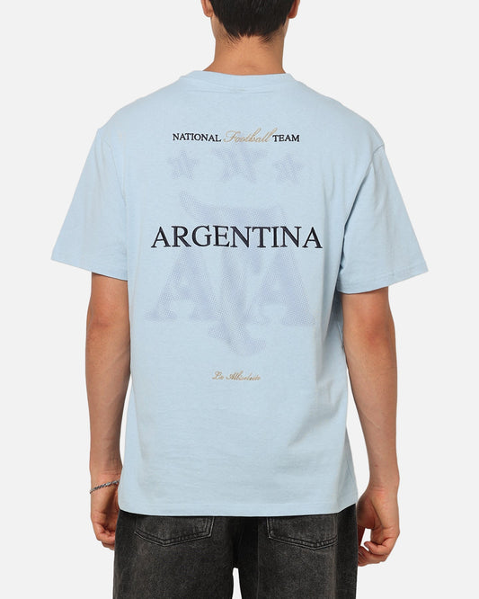 Majestic Athletic Argentina Halftone Crest T-Shirt Argentina Blue - image 2