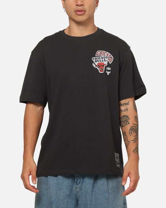 Mitchell & Ness Chicago Bulls Dennis Rodman Ripped Player T-Shirt Washed Black