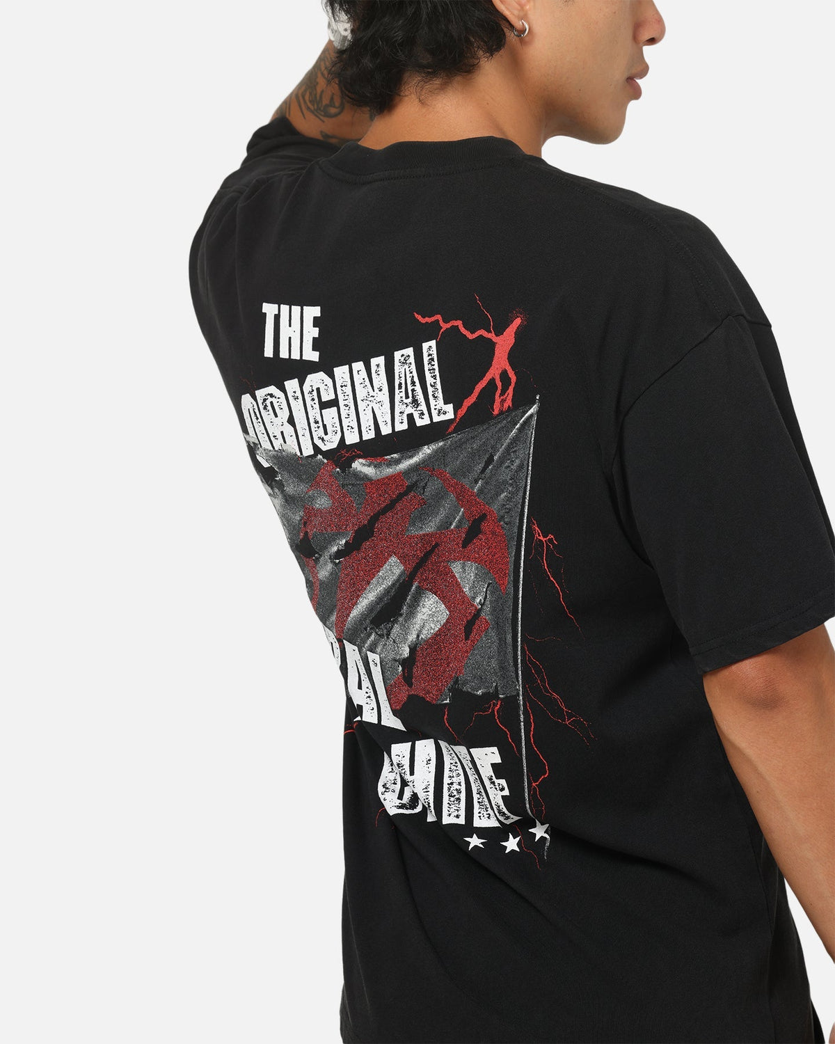 73Studio X WWE Roman Reigns Vintage T-Shirt Black Acidwash - image 8