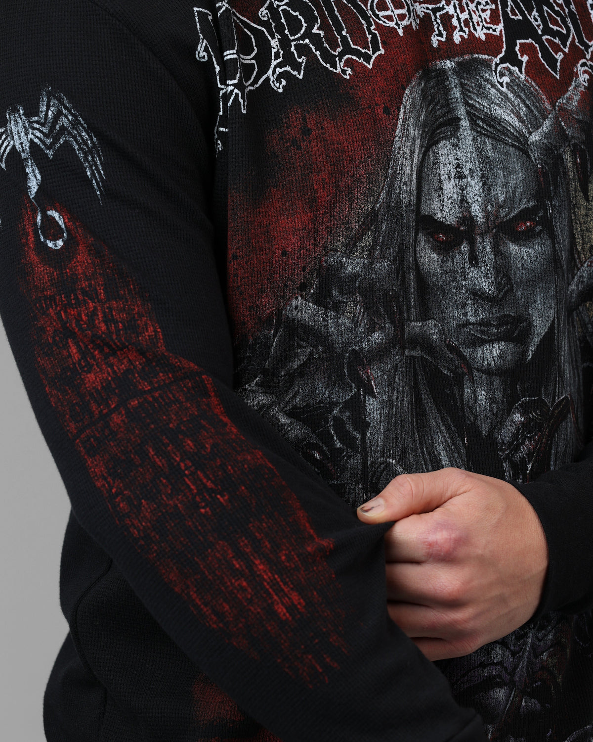Loiter Marvel Knull Long Sleeve T-Shirt Black - image 7