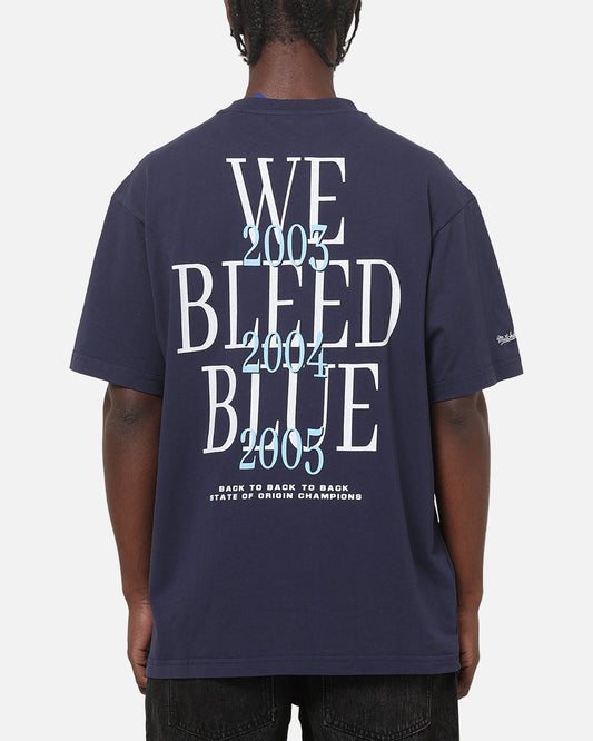 Mitchell & Ness New South Wales Blues We Bleed Blue T-Shirt Navy