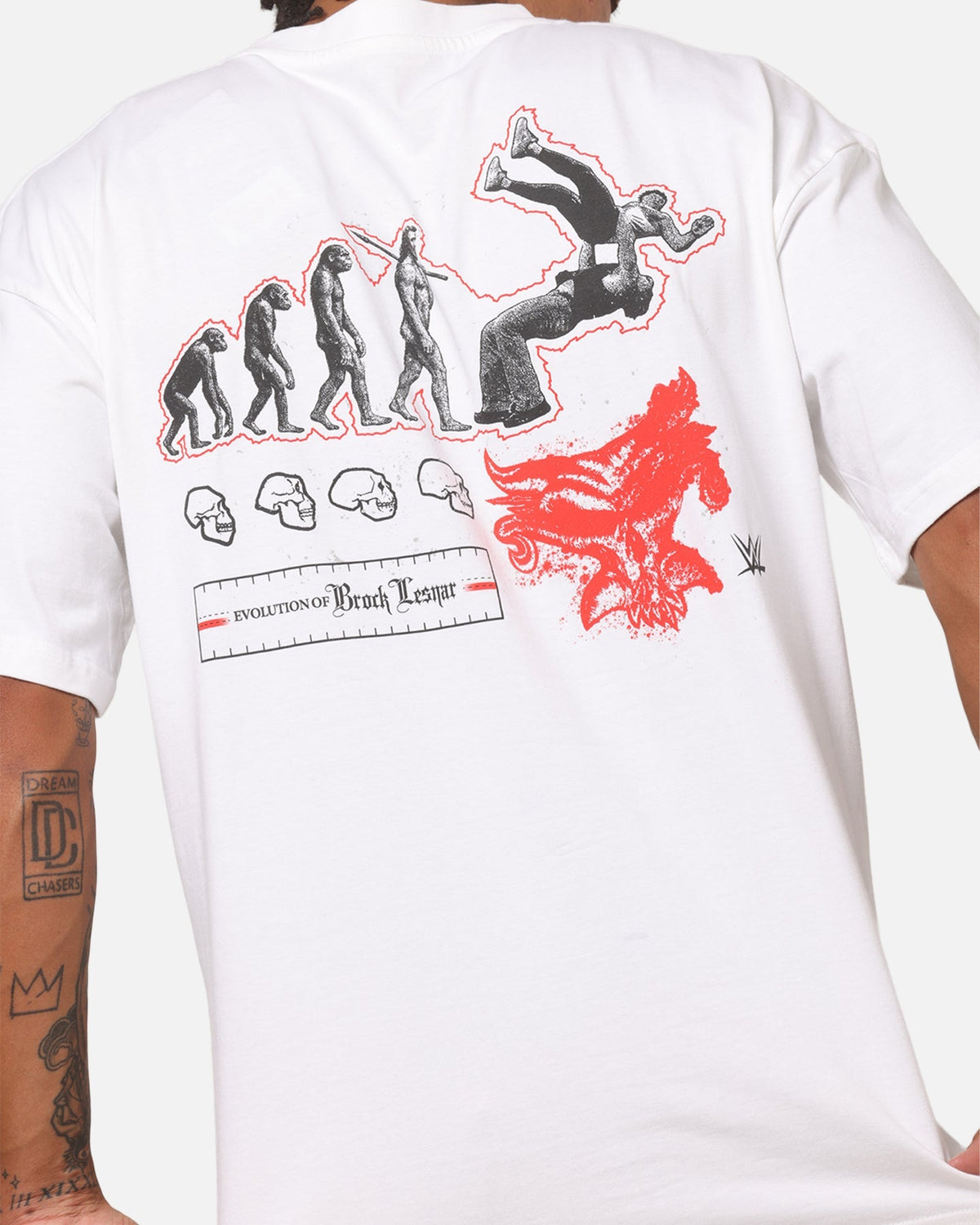 73Studio X WWE Brock Lesner Vintage T-Shirt White - image 8