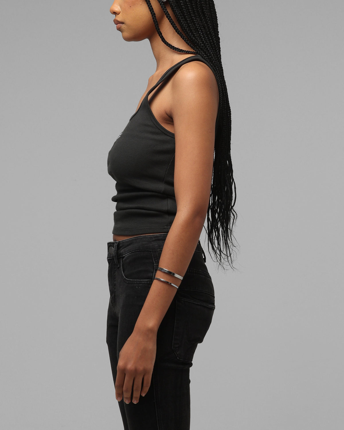 Loiter Women's Hybrid Scoop Neck Tank Charcoal - image 5