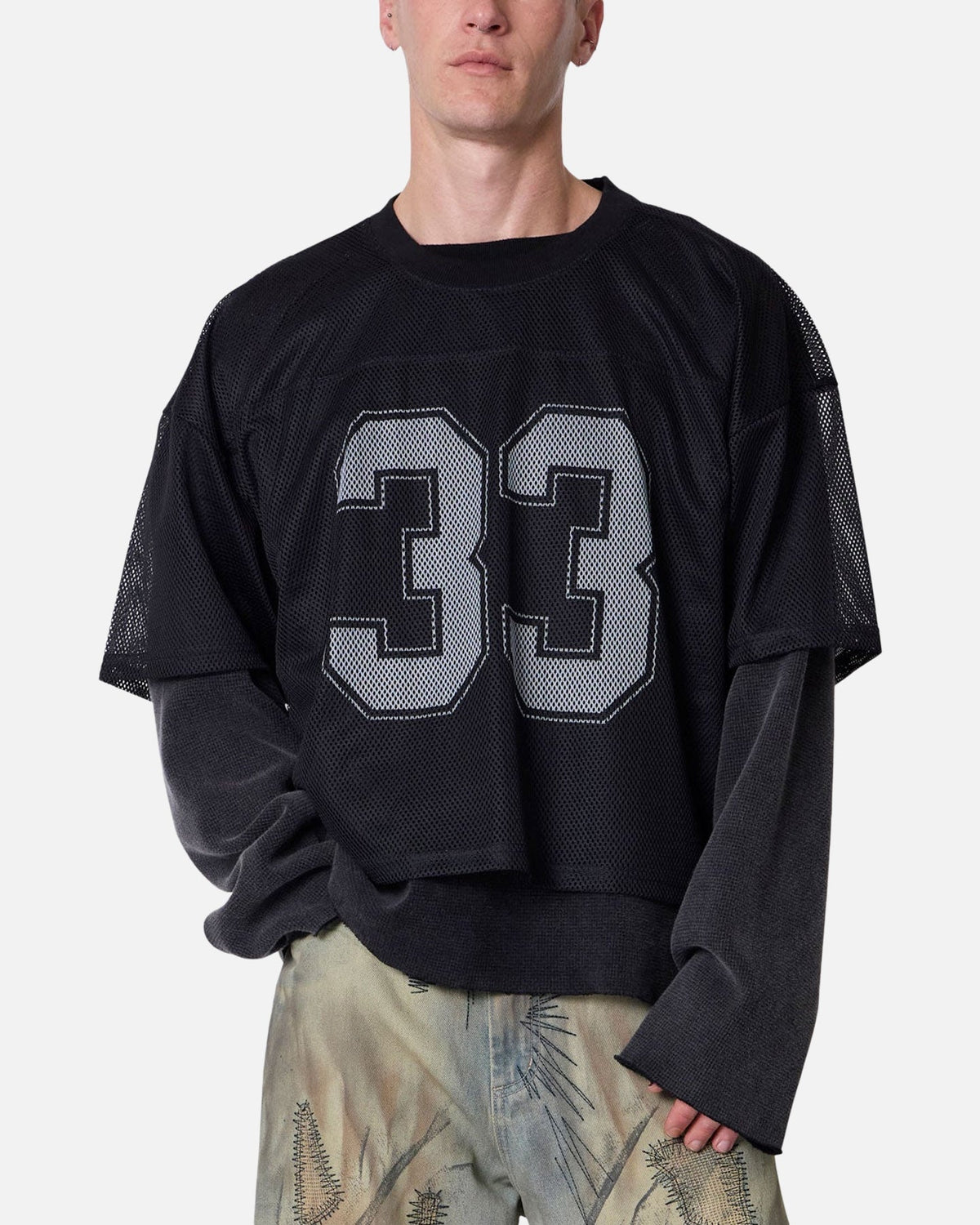 MNML Football Mesh Jersey Black - image 5