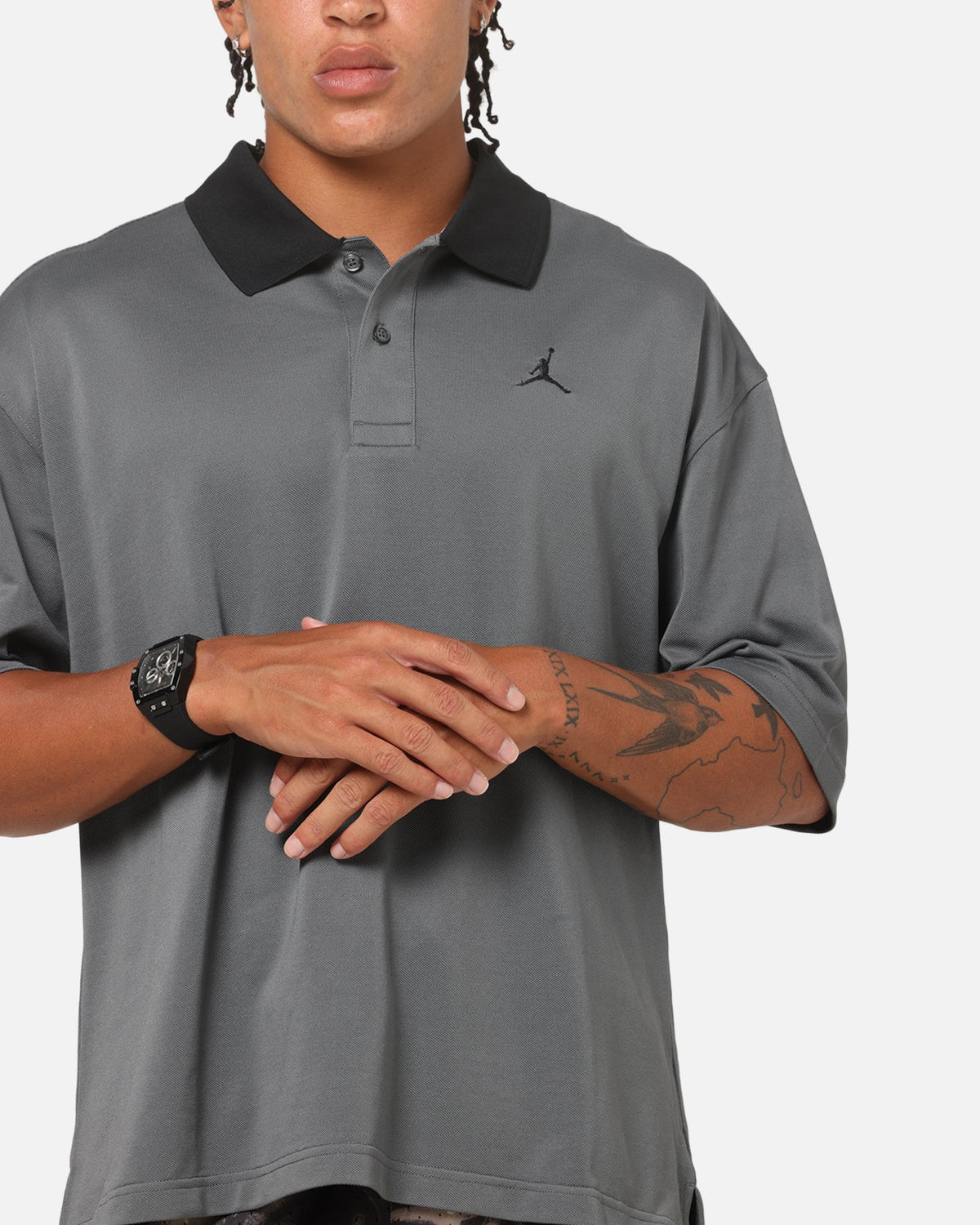 Jordan Brooklyn Polo Top Iron Grey - image 6