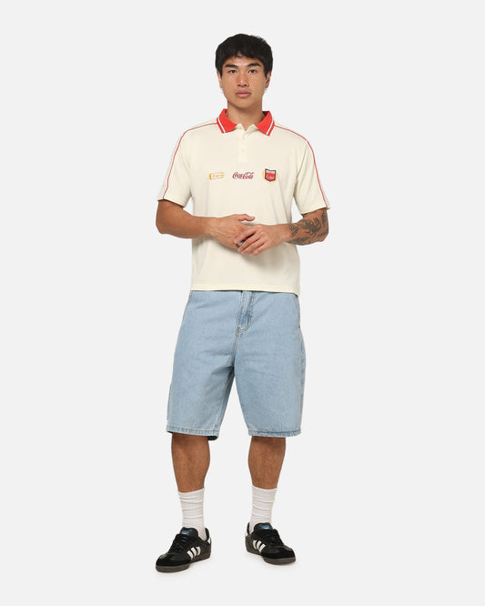 Carre Carré X Coca Cola Club Crest Polo Shirt Off White - image 2