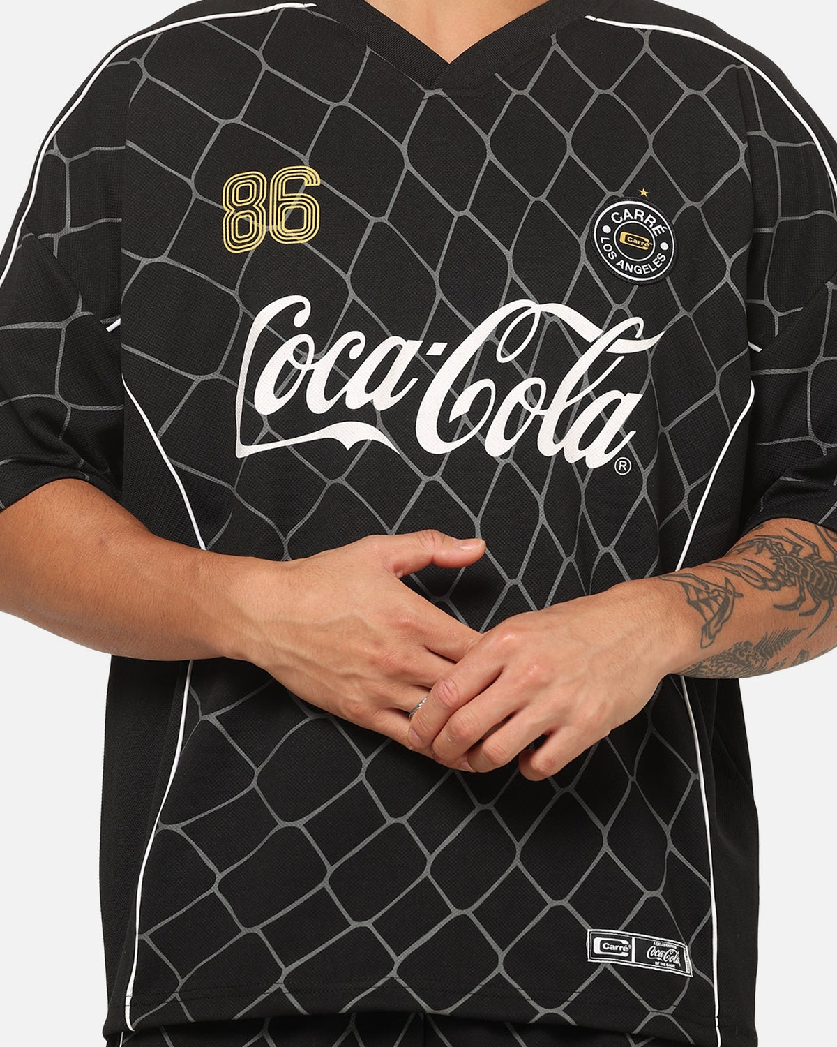 Carre Carré X Coca Cola The Grid Mesh Jersey Black - image 8