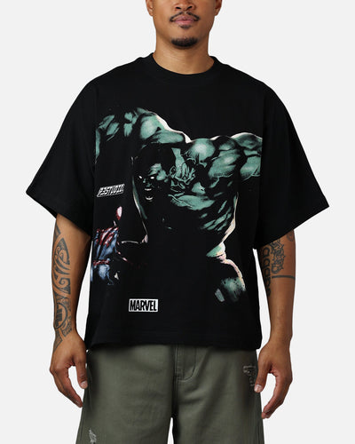 73Studio Marvel Hulk Vs Spider-Man T-Shirt Black