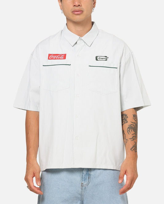 Carre Carré X Coca Cola Road Pilot Button Up Shirt Green - image 2