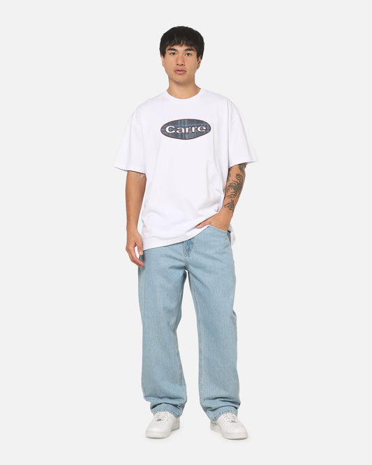 Carre Plaid Oval T-Shirt White - image 2