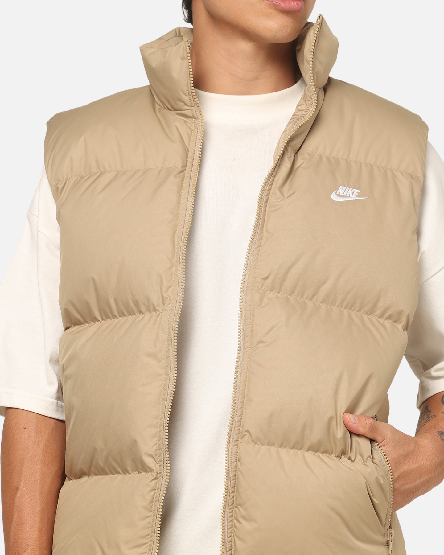 Nike Sportswear Club Therma-FIT Down Puffer Vest Beige