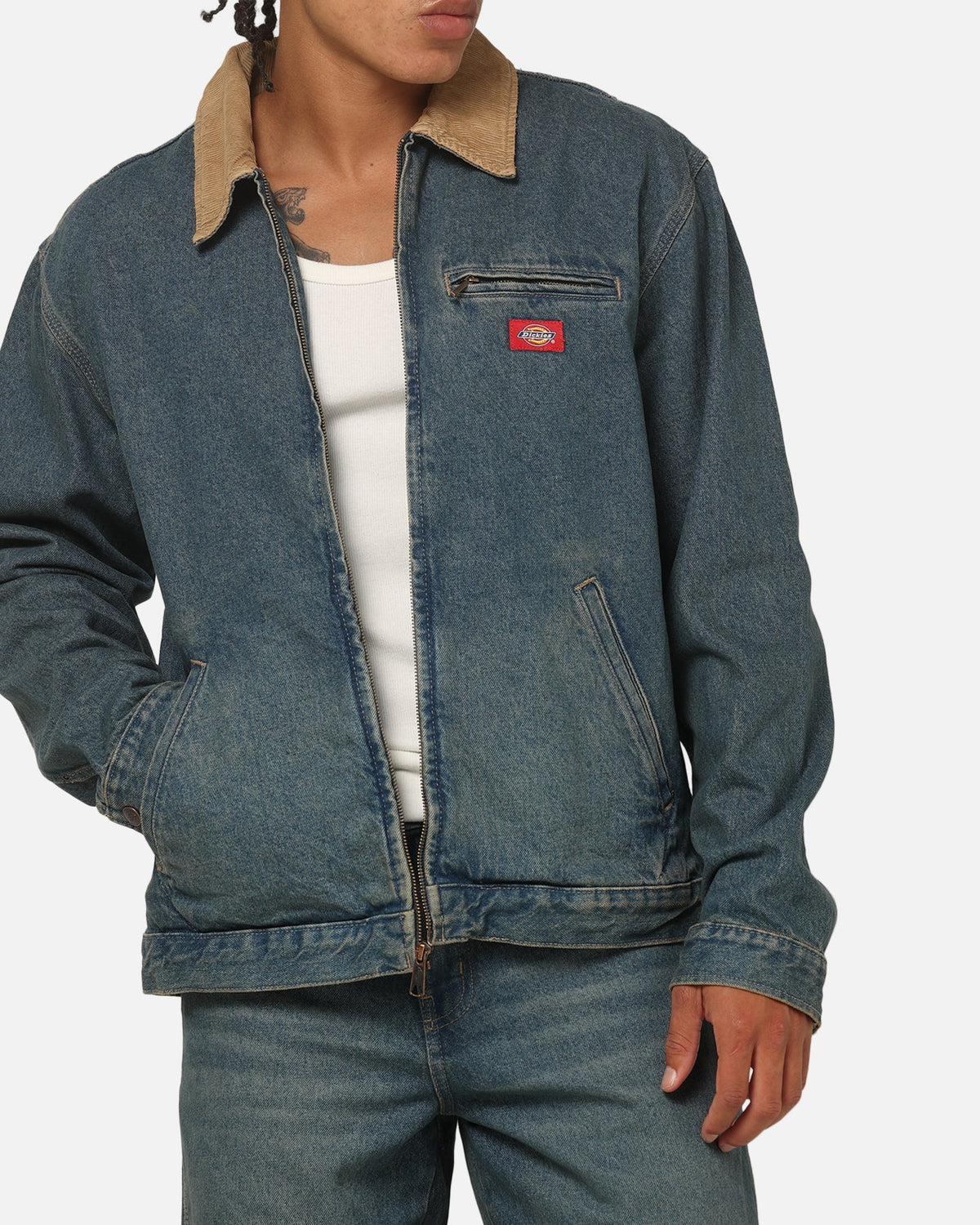 Dickies Denim Painter Jacket Khaki Tinted Blue