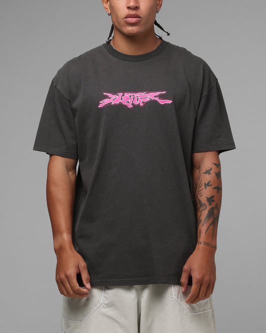 Loiter Cyber Logo T-Shirt Vintage Black