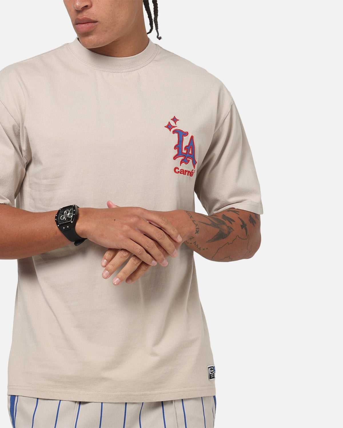 Carre Los Angeles City Series Heavyweight T-Shirt Grey/Blue - image 6