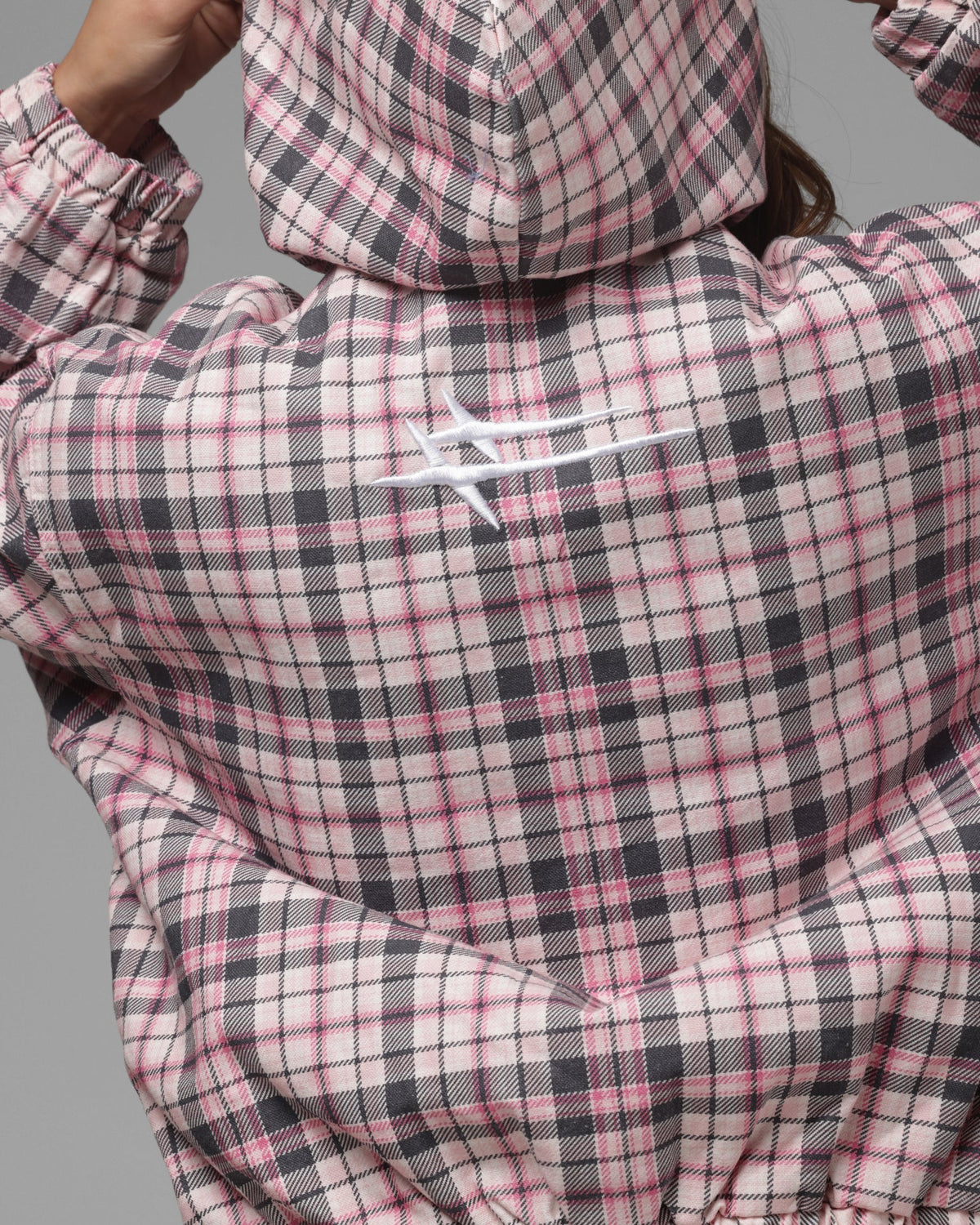 Loiter Women's Unity Crop T-Shirt Pink Plaid - image 8