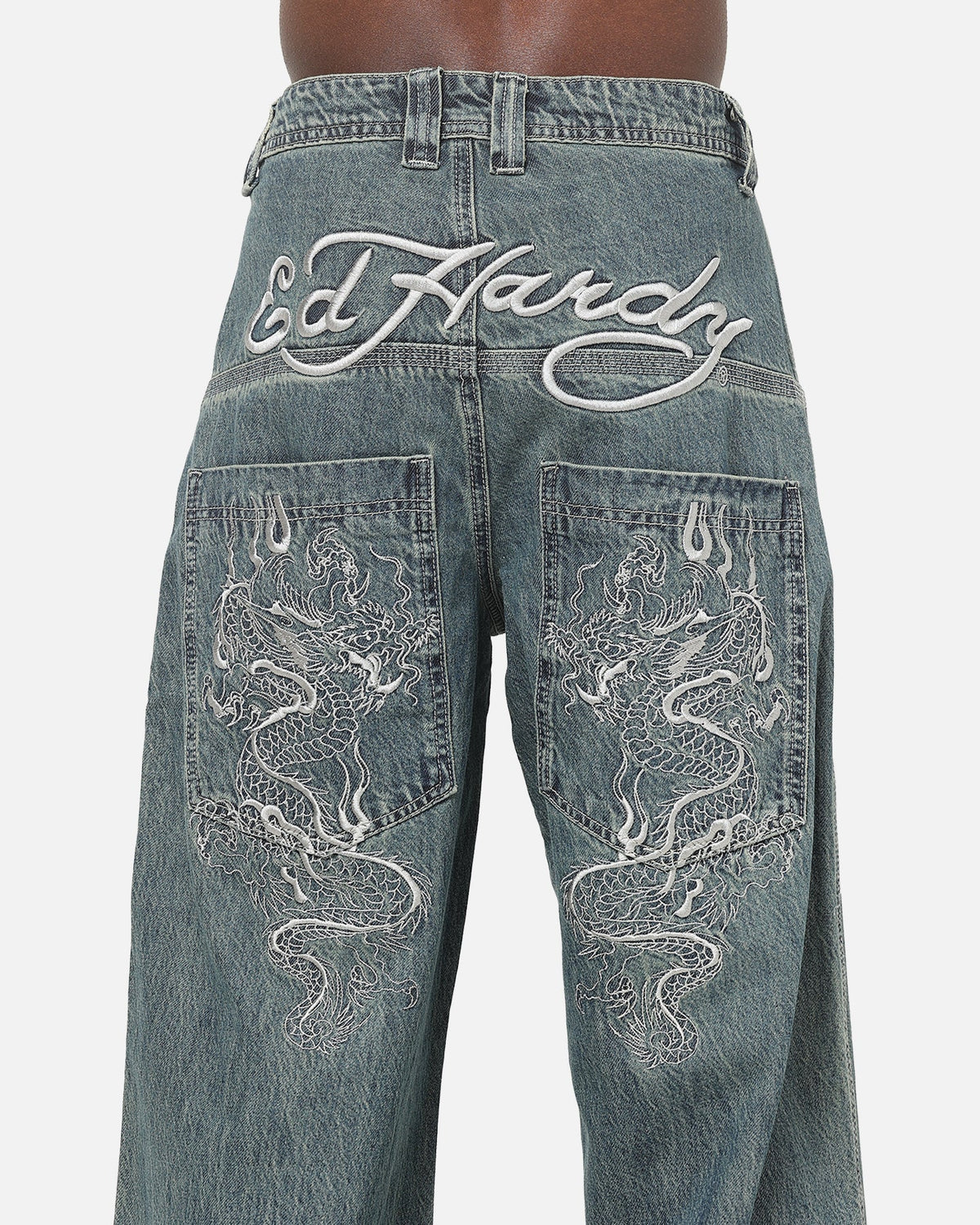 Ed Hardy Ghost Tattoo Button Up Shirt Plum