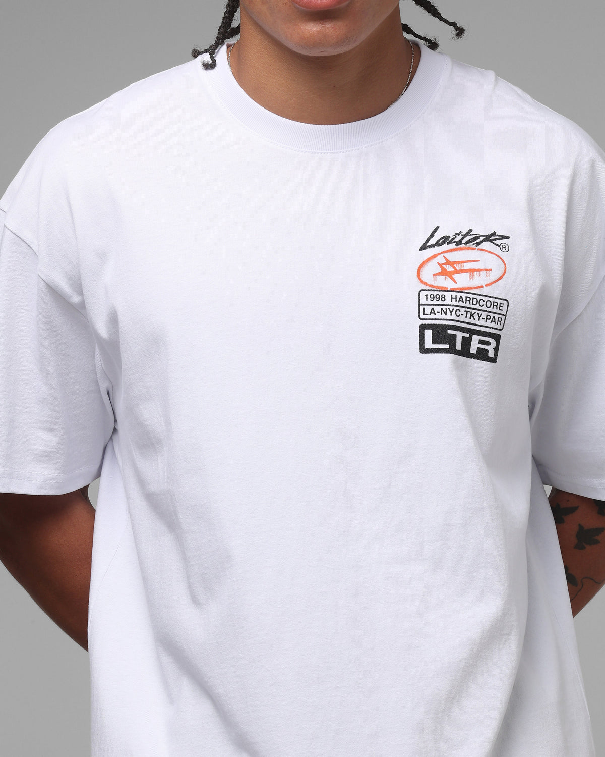 Loiter Stampout T-Shirt Vintage White - image 8
