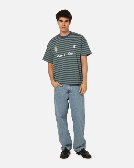 Carre Collective Stripe T-Shirt Navy Stripe - image 2