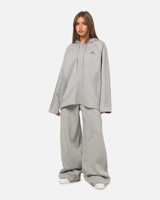 Adidas Women's Teamgeist Rhinestone Track Top Grey Marle - image 2