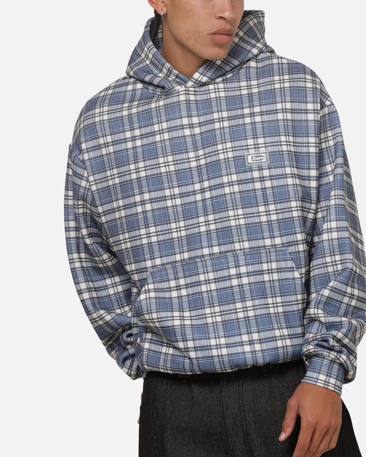 Carre Gridline Hoodie Blue-plaid - image 6