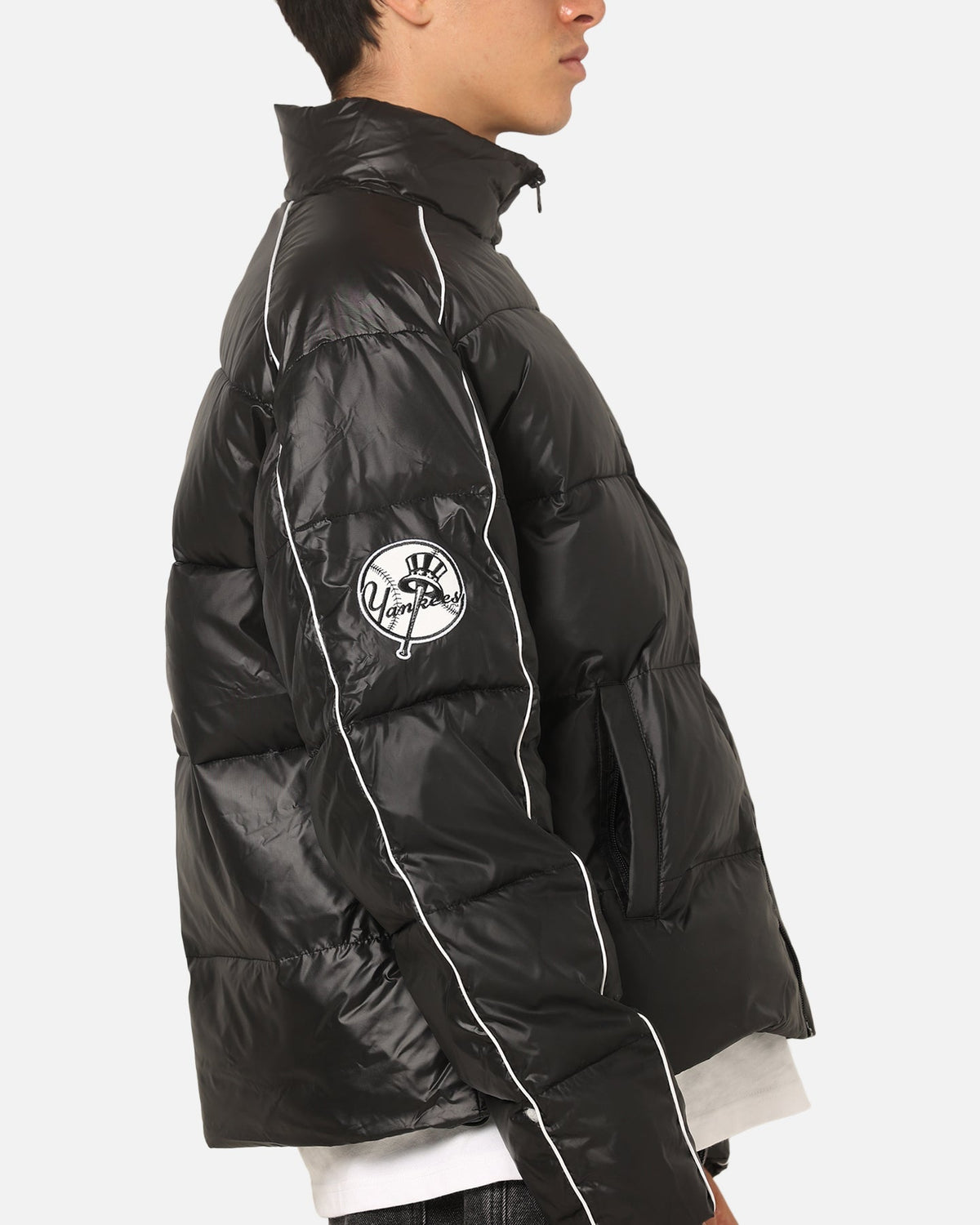 Majestic Athletic New York Yankees Puffer Jacket Black - image 7