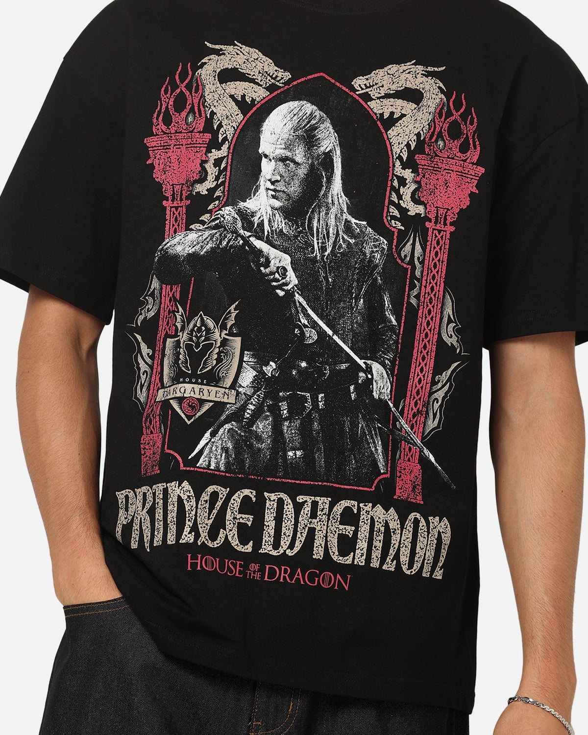 73Studio X House Of The Dragon Prince Of Daemon T-Shirt Black - image 6