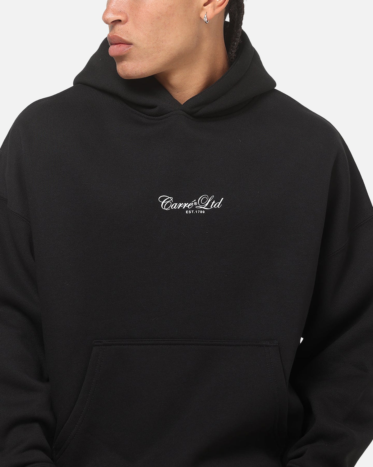 Carre Mini Script Hoodie Black - image 8