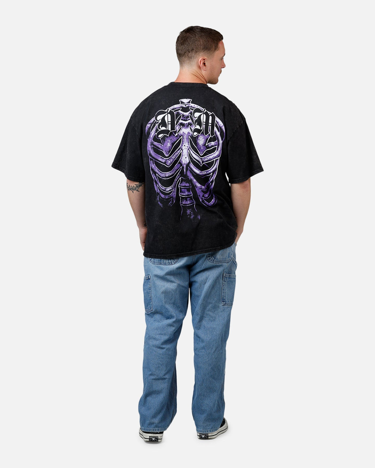 73Studio X WWE Dominik Mysterio Independence T-Shirt Black Acidwash - image 6