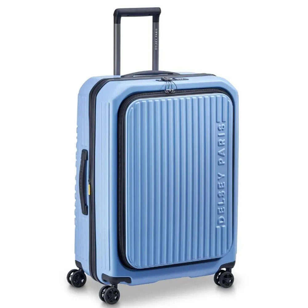 Delsey Securtime Zip 66 cm Top Opening 4-Wheel Expandable Suitcase - Lavender Blue