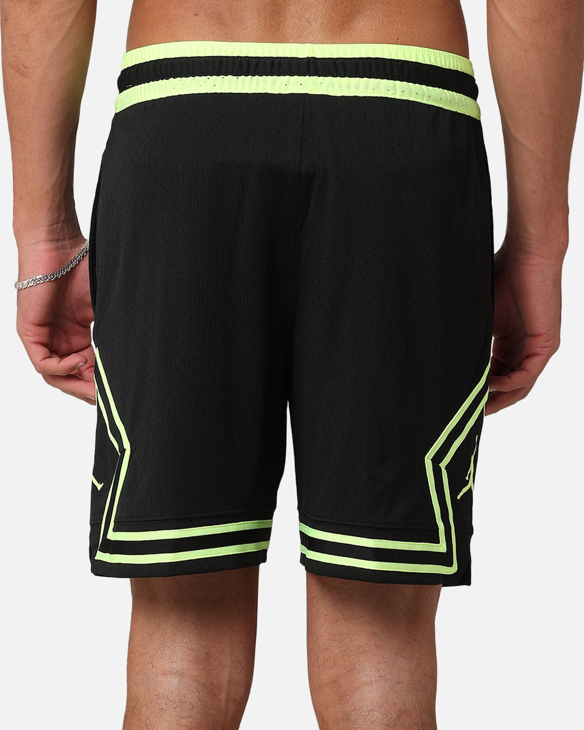 Jordan Dri-FIT Sport Diamond Shorts Black/Volt Glow - image 7