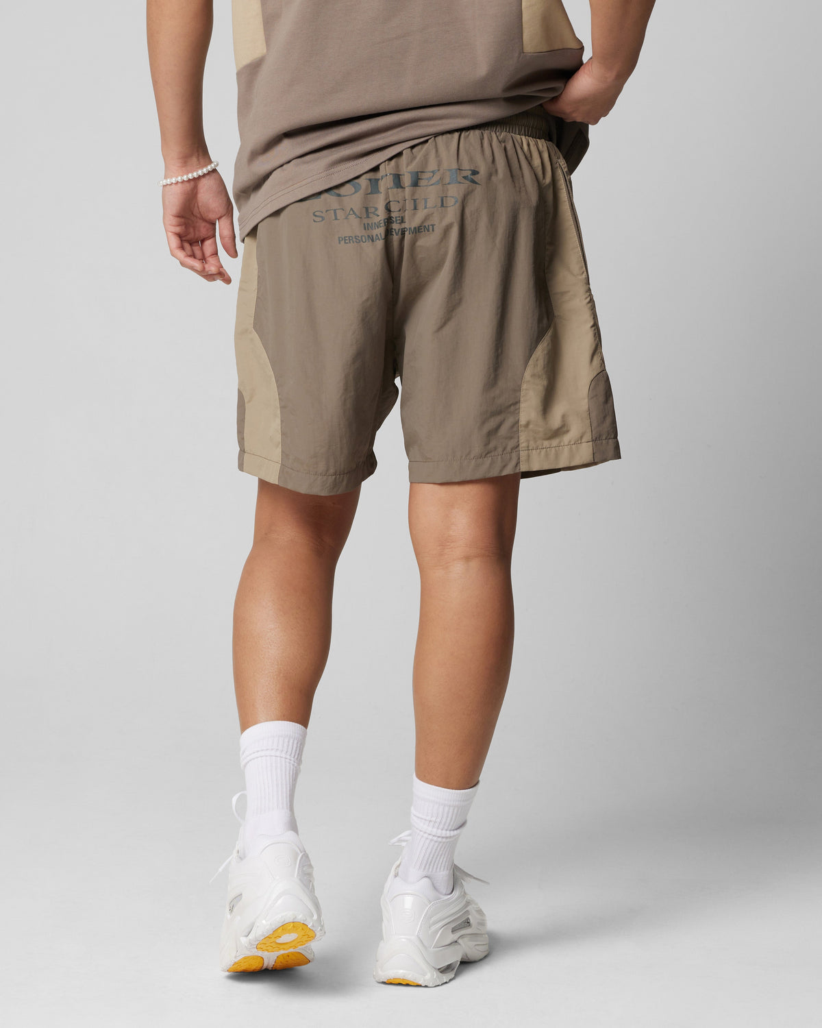 Loiter Subculture Panel Shorts Brown - image 9