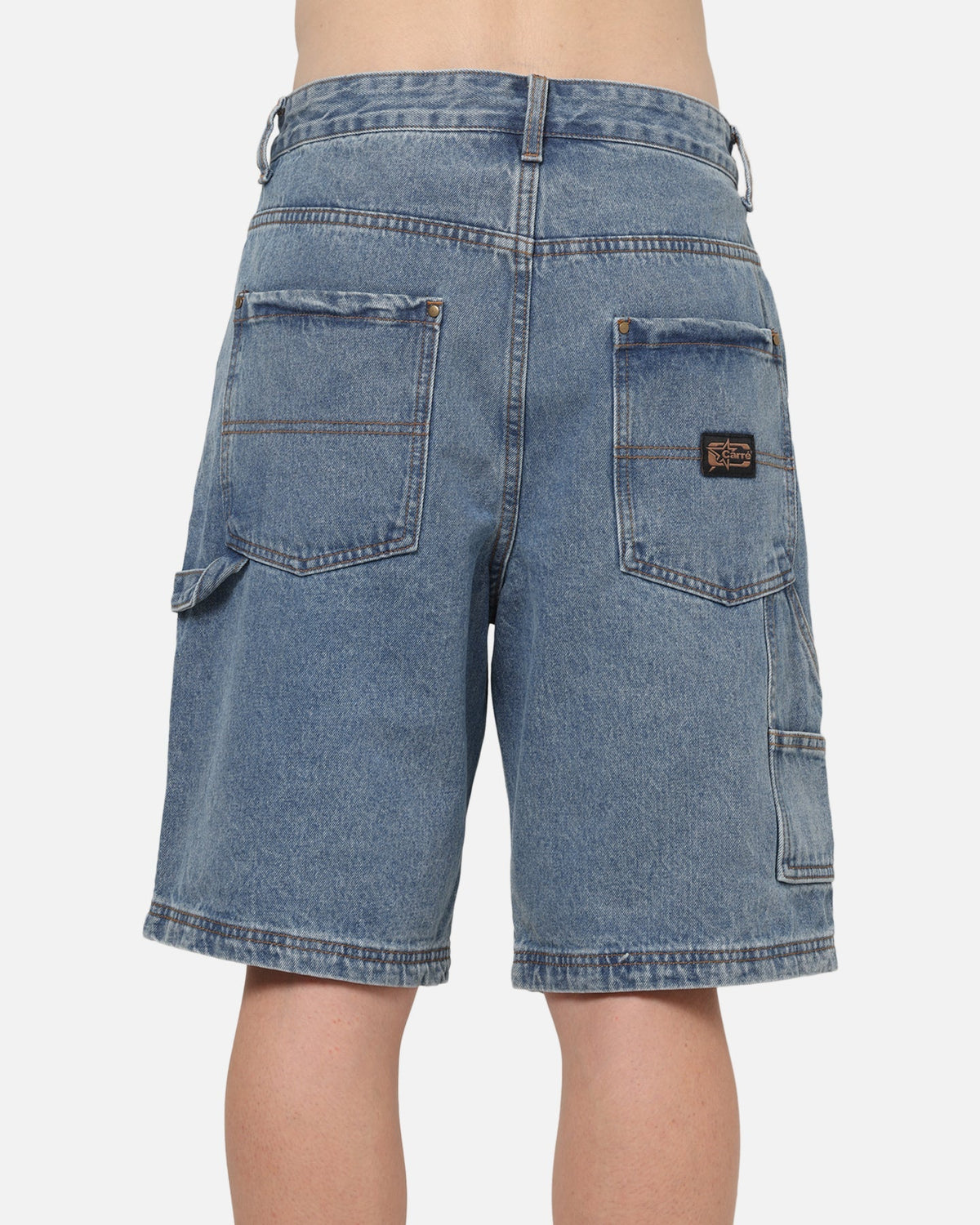 Carre Carpenter Jorts Mid Blue Wash - image 8