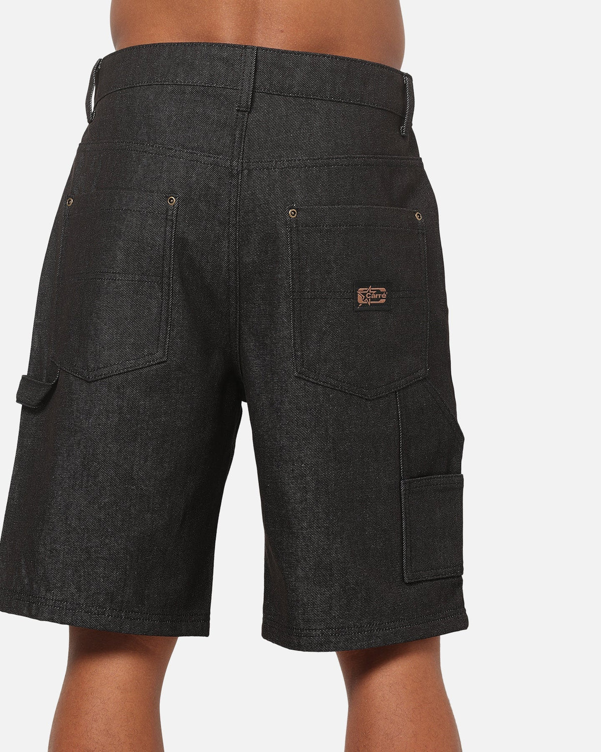Carre Carpenter Jorts Raw Black - image 8