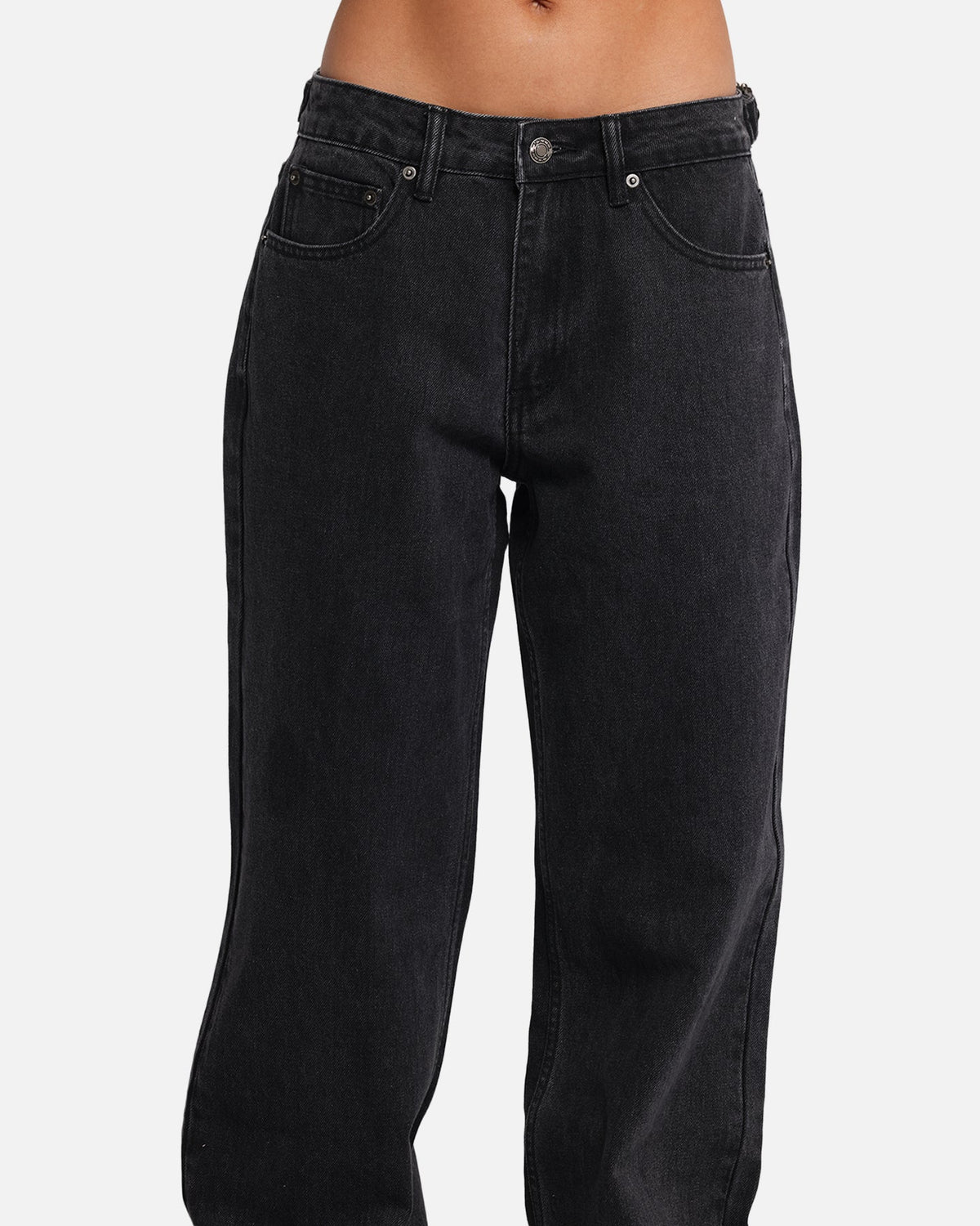 XXIII Women's Baggy Jeans Washed Black - image 8