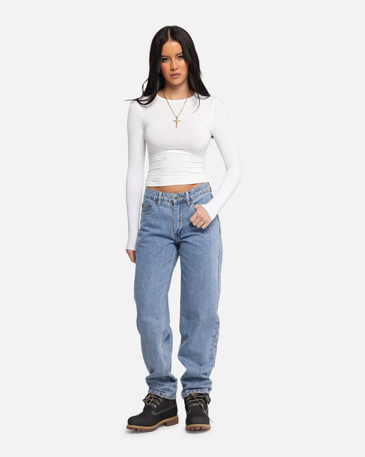 XXIII Women's High Rise Relaxed Jeans Blue Denim - image 2