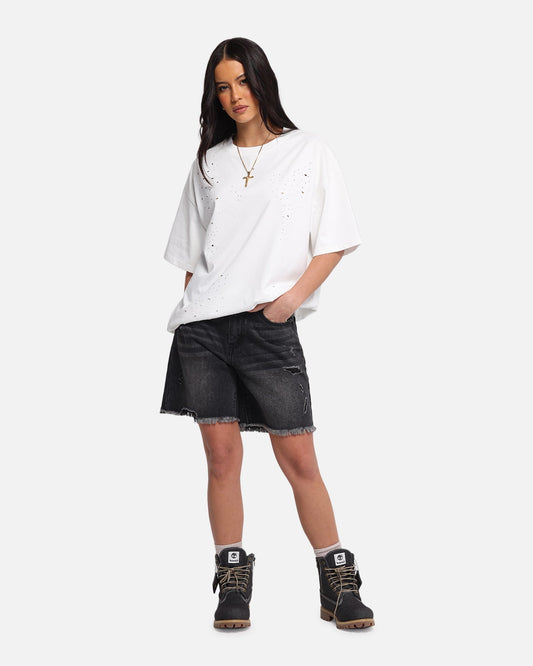 XXIII Women's Relaxed Denim Shorts Washed black - image 2