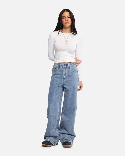 XXIII Women's Wide Leg Jeans Blue Denim - image 2