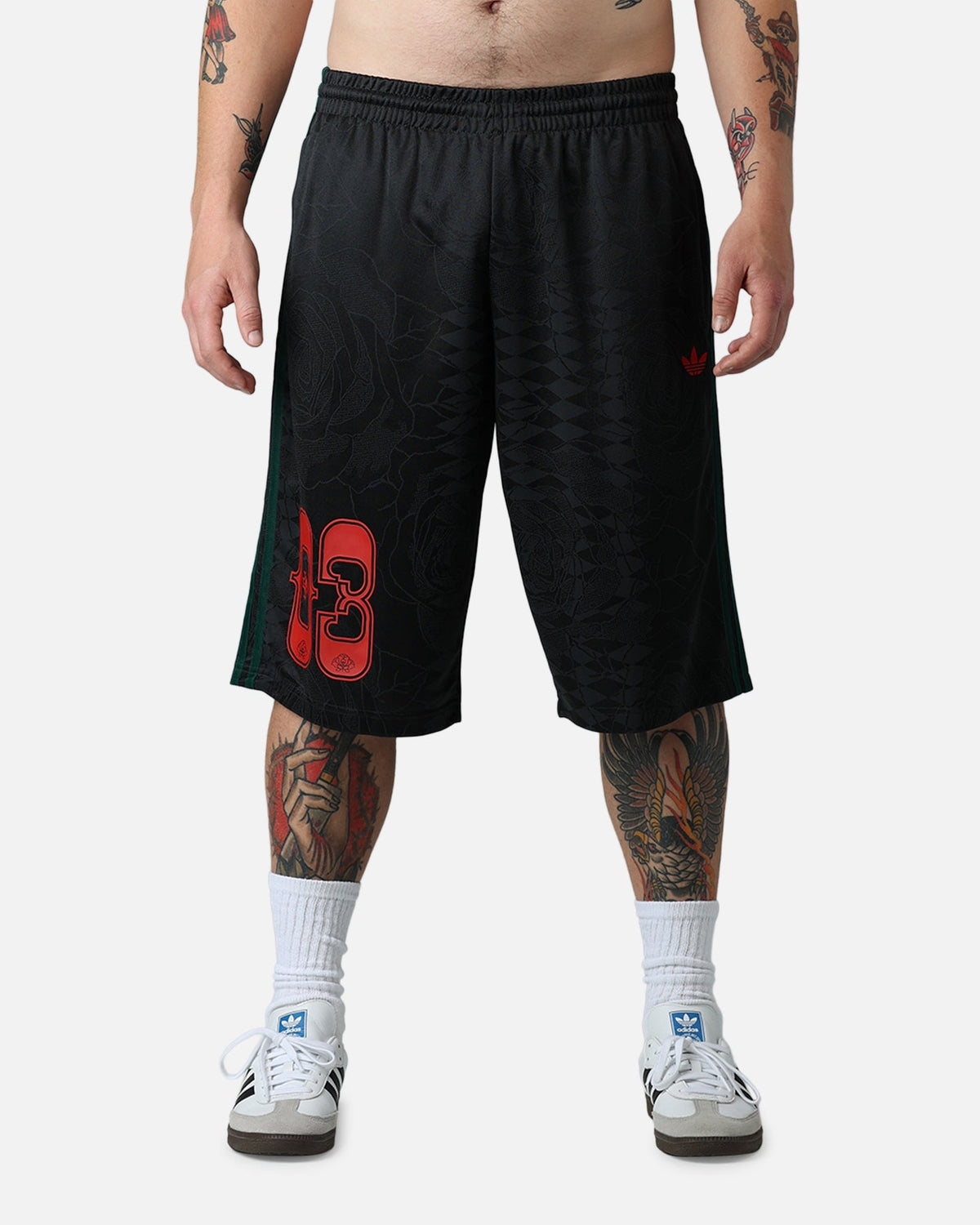 Adidas Rose Shorts Black/Green - image 7