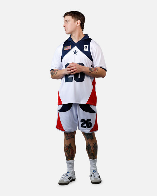 Fifa USA Soccer Shorts White - image 2