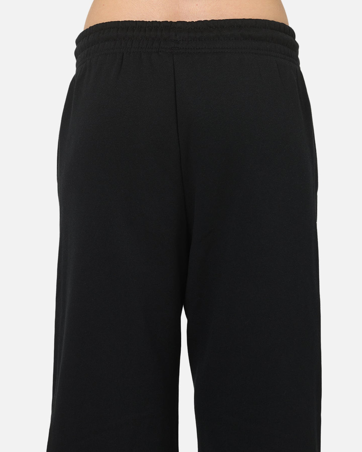 Nike Women's Sportswear Phoenix Fleece High-Waisted Wide-Leg Logo Pants Black/Summit White