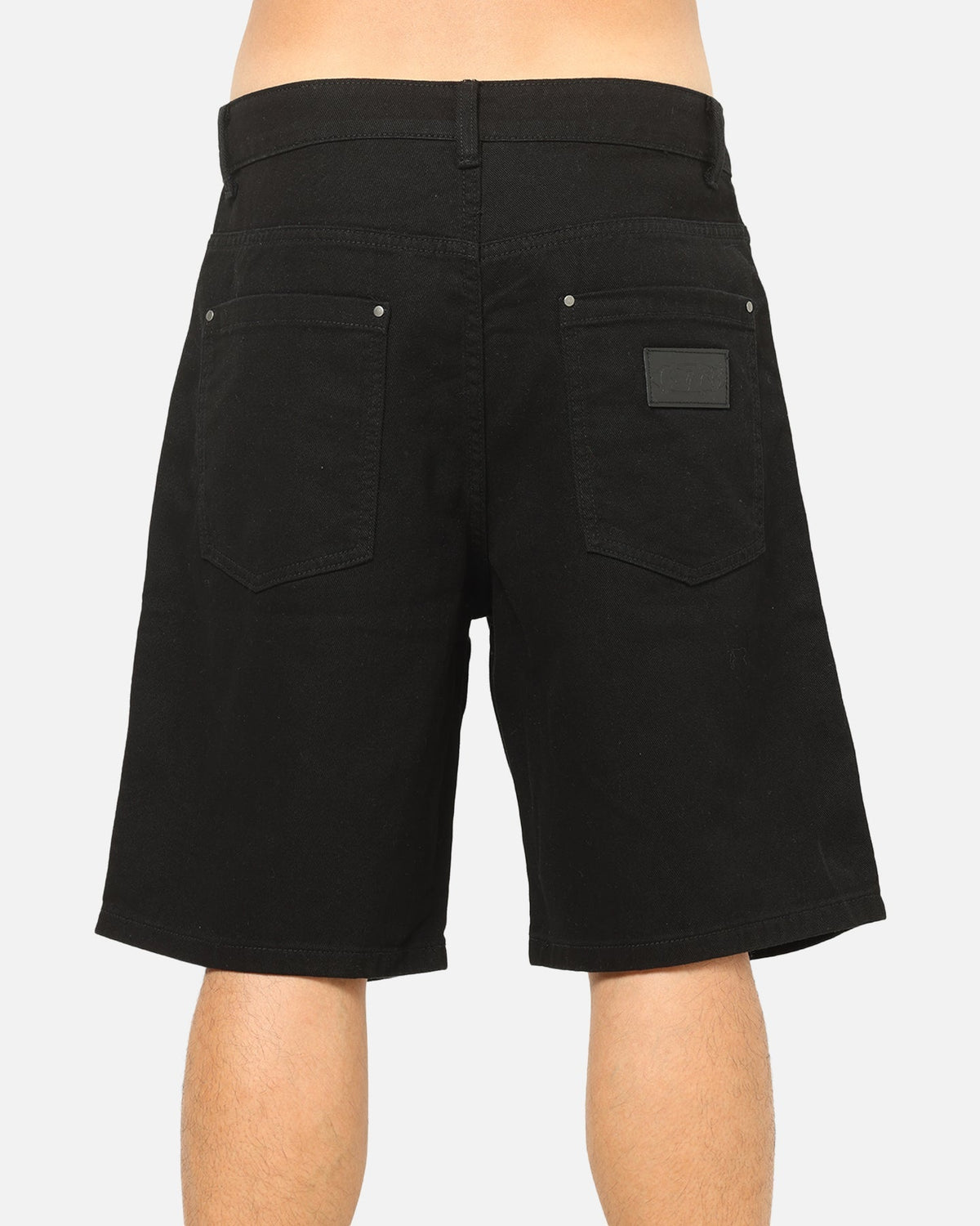Carre Drill Pleated Jorts Black - image 8