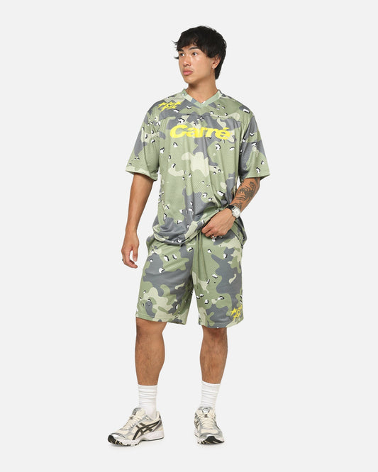 Carre Sideline Basketball Shorts Green Camo - image 2