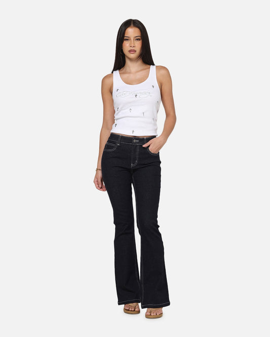 Ed Hardy Women's Stellar Bootcut Jeans Mid Blue - image 2